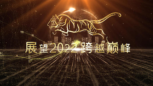 2022年虎年年会开场AE模板视频的预览图