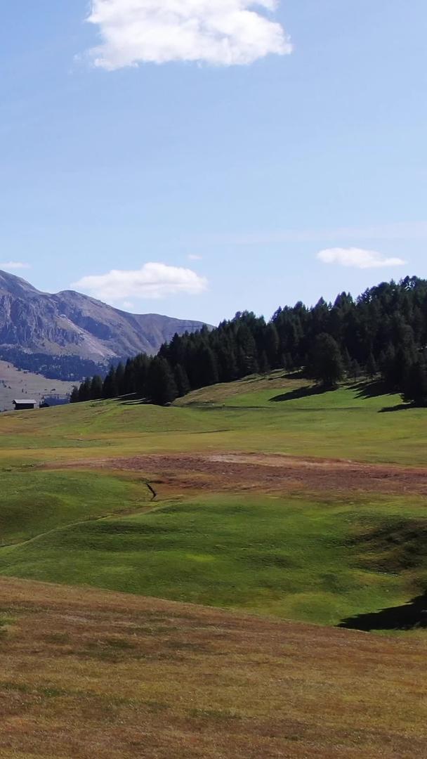 无人机航拍意大利阿尔卑斯山苏西高原全景视频视频的预览图