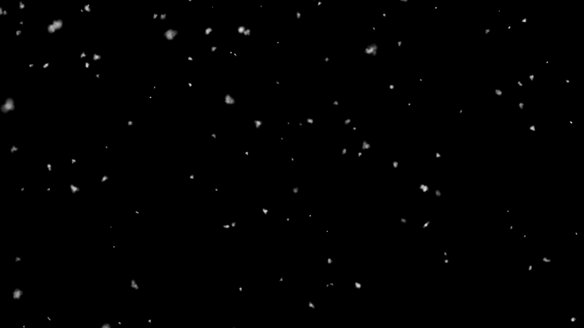 大雪飘落透明通道视频的预览图