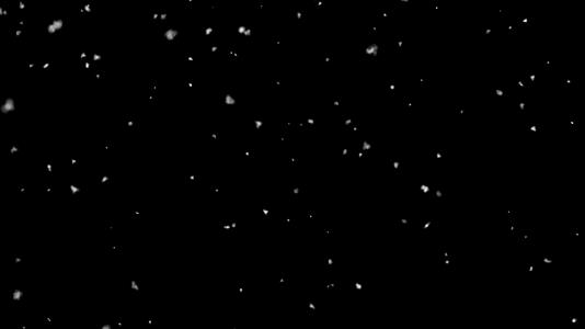 大雪飘落透明通道视频的预览图