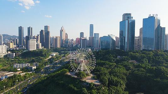 4K航拍重庆游乐园城市合集视频的预览图