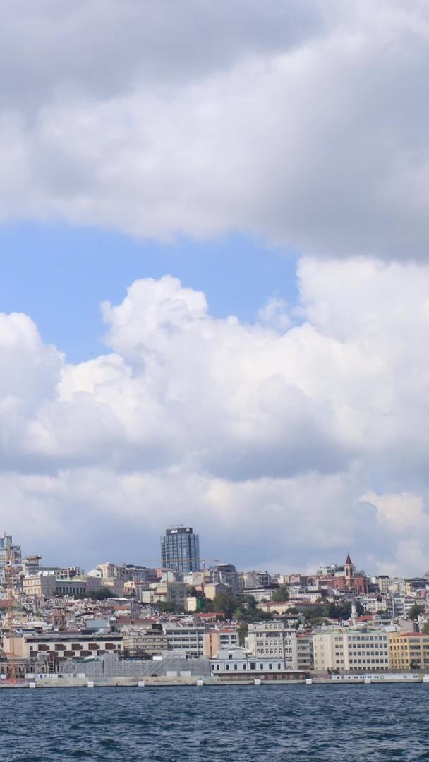 著名的旅游城市伊斯坦布尔城市延时风景视频的预览图
