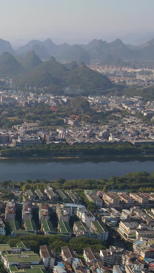桂林城市航拍高清风景视频视频的预览图
