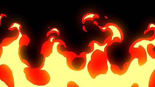 无限循环mg燃烧火焰墙动画元素视频的预览图