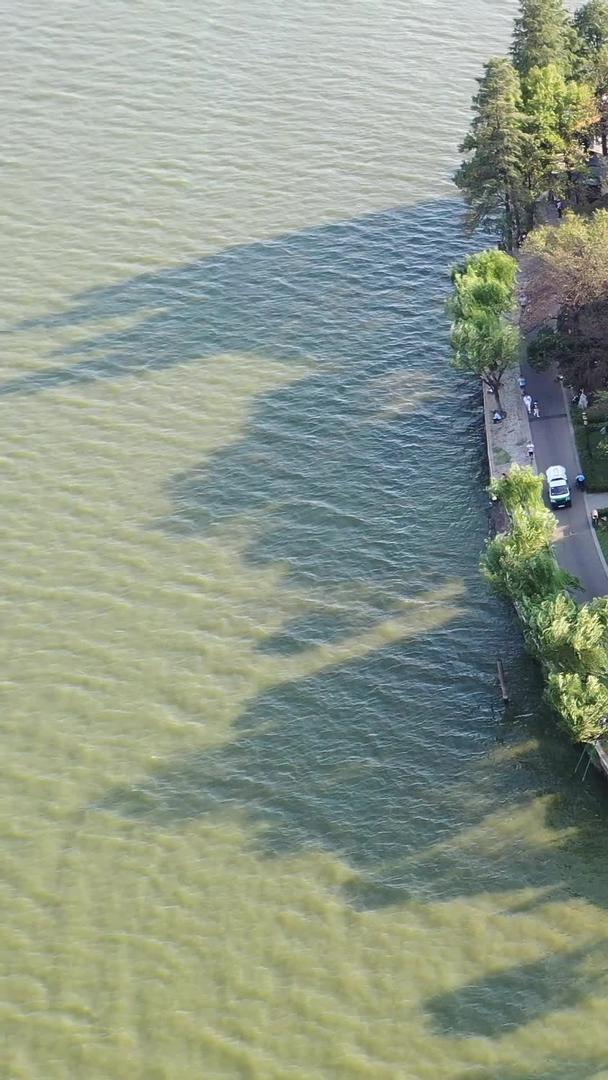 武汉东湖行吟阁航拍高清视频视频的预览图