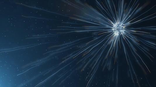 大气光线粒子背景素材视频的预览图