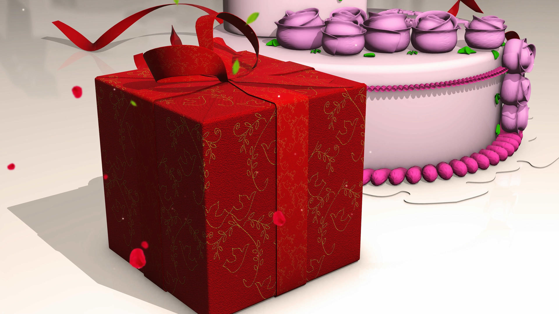 4K生日蛋糕祝福片头AE模板视频的预览图