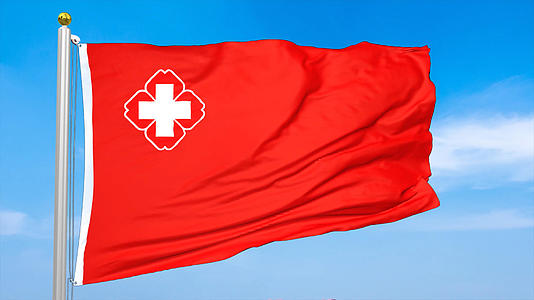 4k医院医疗旗帜AE模板视频的预览图