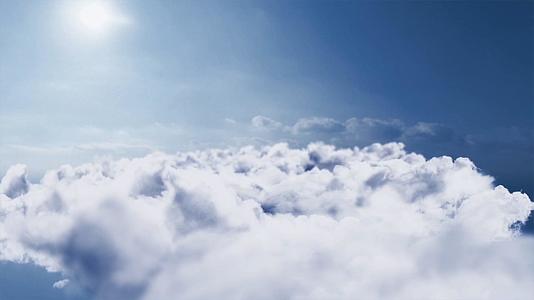 唯美蓝天云层背景视频的预览图