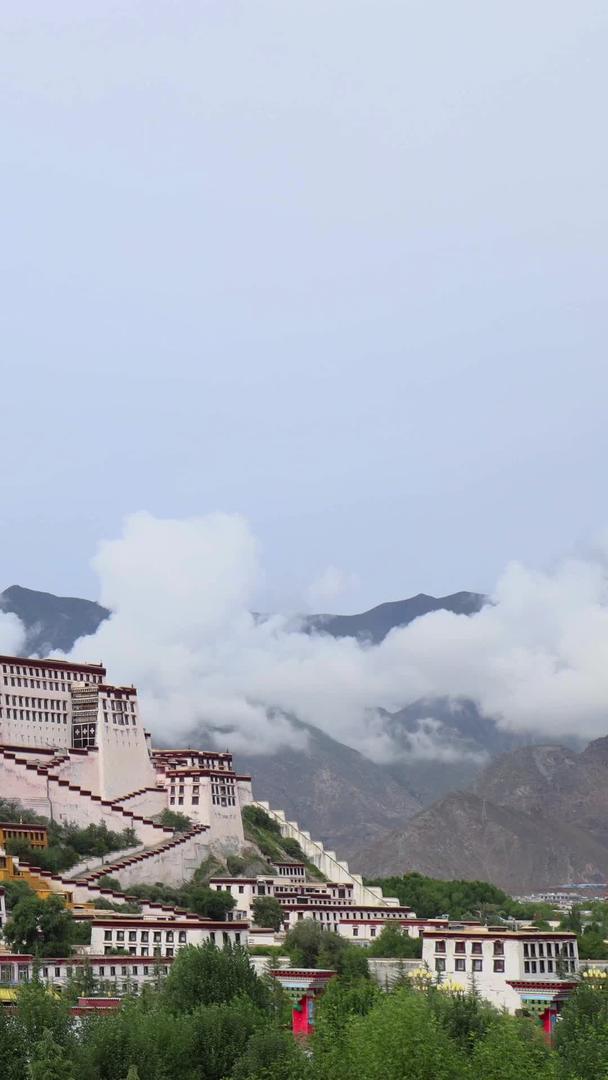 布达拉宫在云雾中飘荡视频的预览图