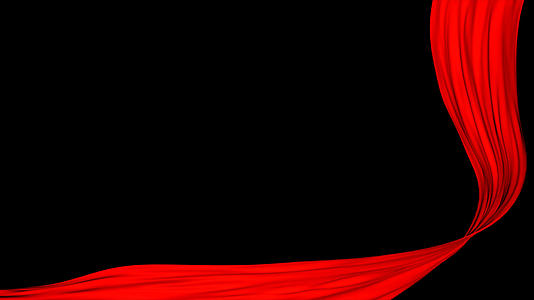 红色飘带合成背景素材视频的预览图