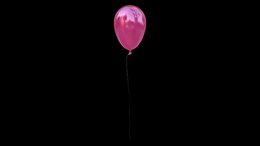 透明通道粉色气球视频素材视频的预览图
