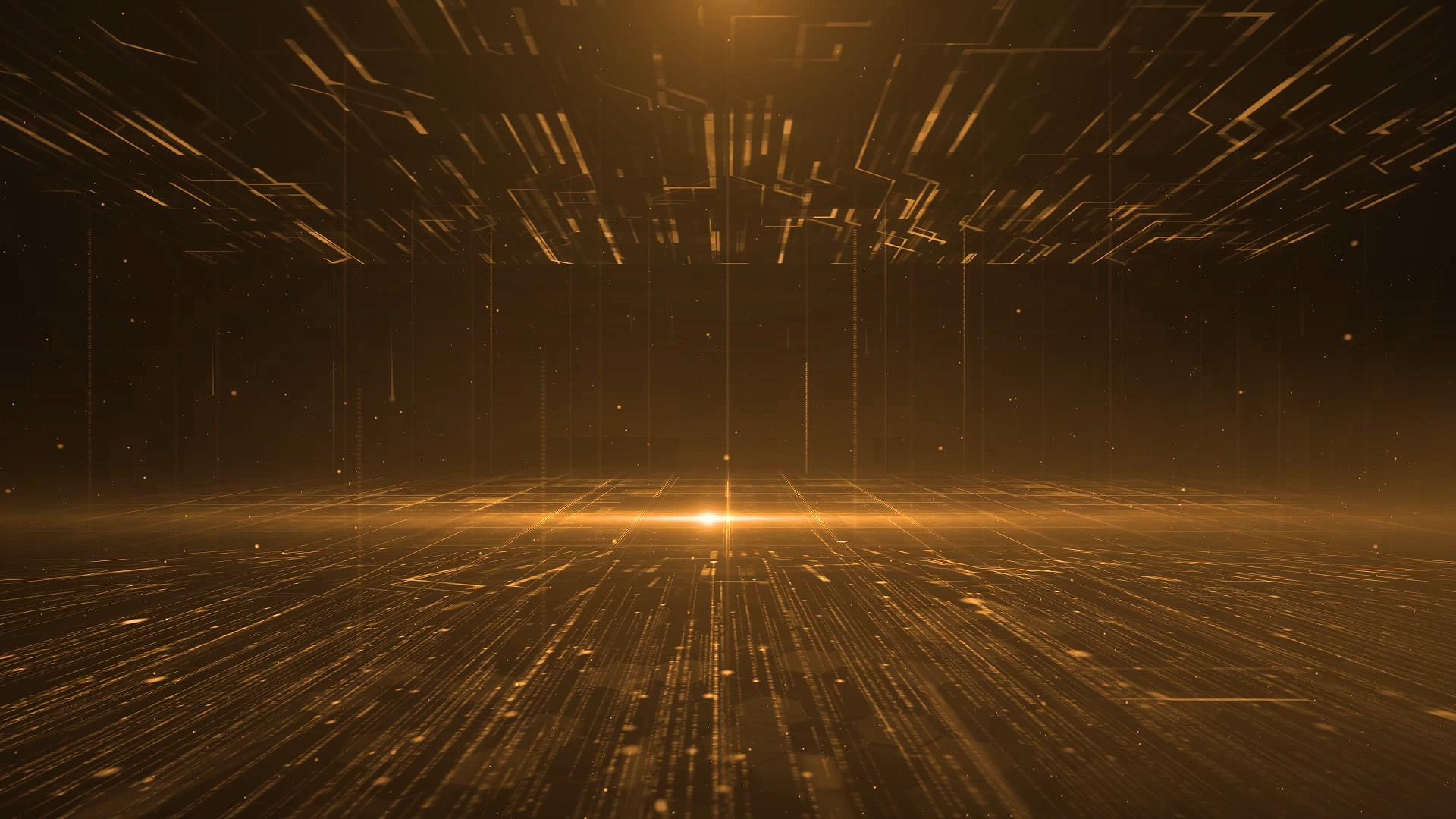 金色线条空间背景视频的预览图