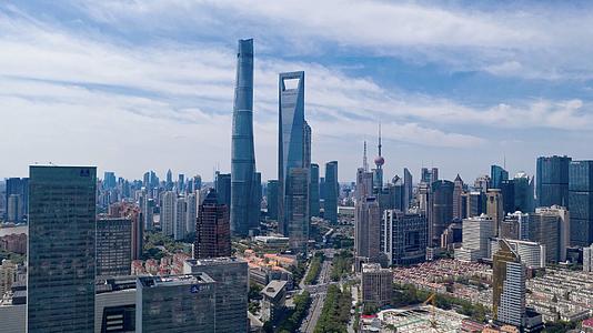 上海陆家嘴金融中心延时摄影视频的预览图