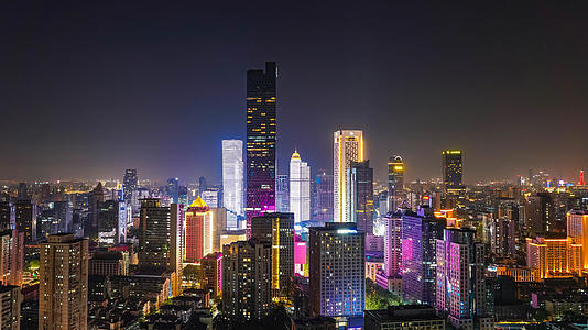 4k实拍南京新街口商圈夜景延时视频的预览图