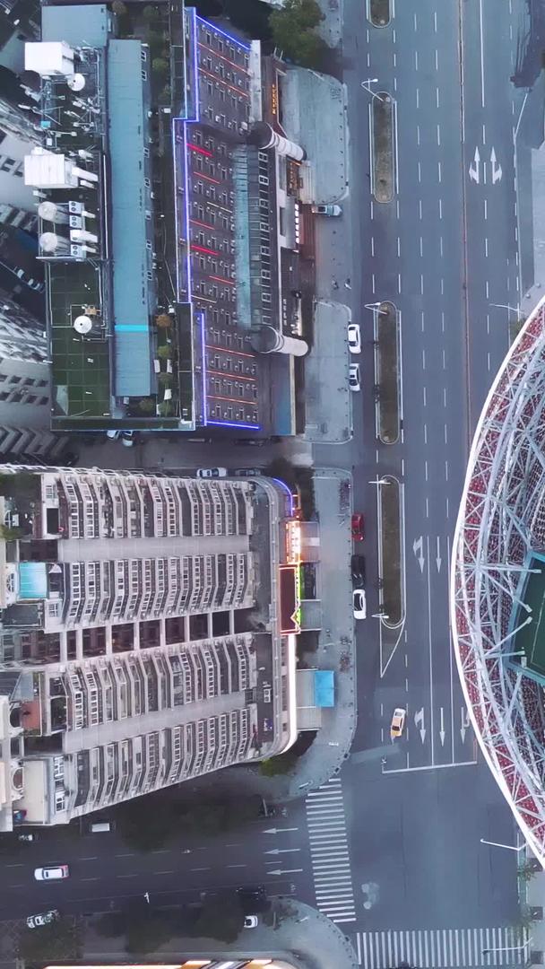 航拍风景城市旅游地标拍摄武汉万达汉秀剧场灯光素材视频的预览图