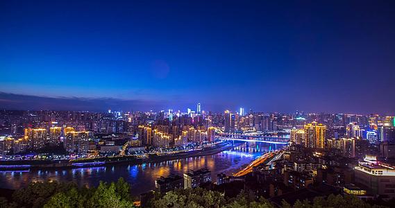 实拍4K重庆江北区全夜景视频的预览图