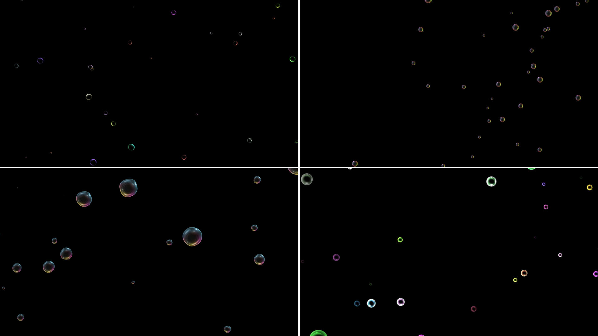 一组漂浮气泡粒子动画视频的预览图
