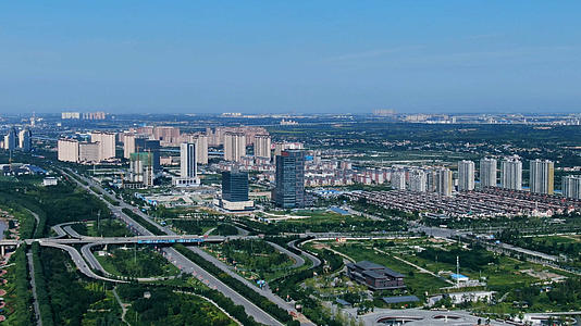秦汉新城城市景观航拍视频的预览图