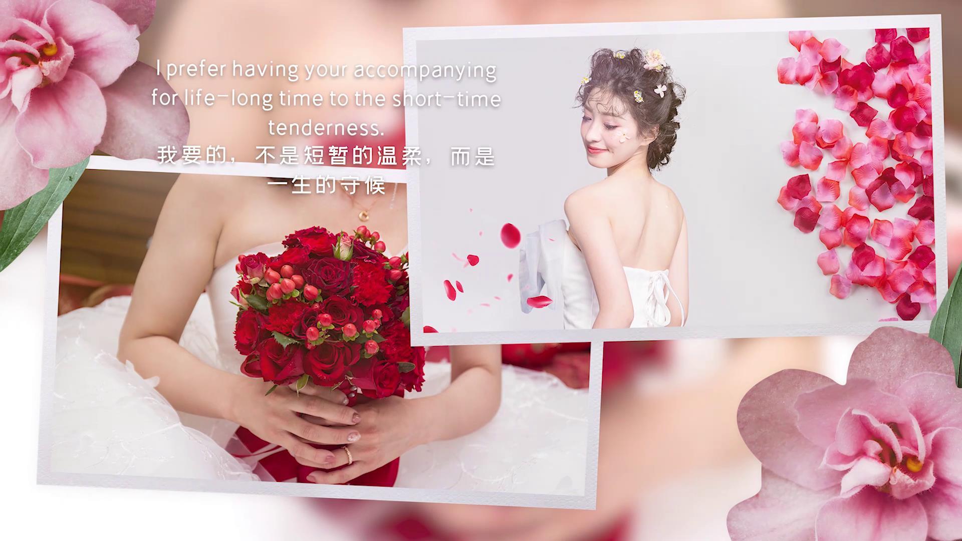 浪漫温馨婚礼相册Pr模板视频的预览图