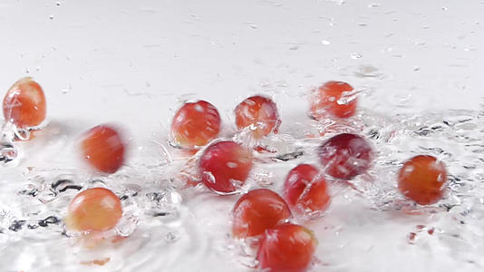 升格葡萄红葡萄高清新鲜水果视频的预览图
