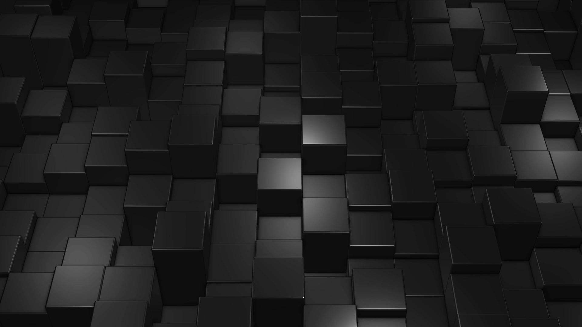 立方体炫酷流光黑白光影背景视频的预览图
