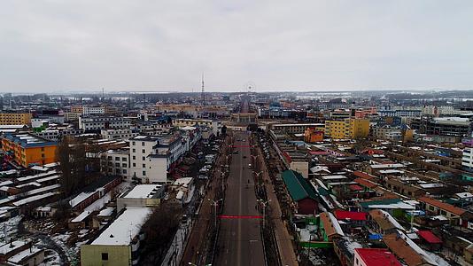 4k新疆城市航拍视频的预览图