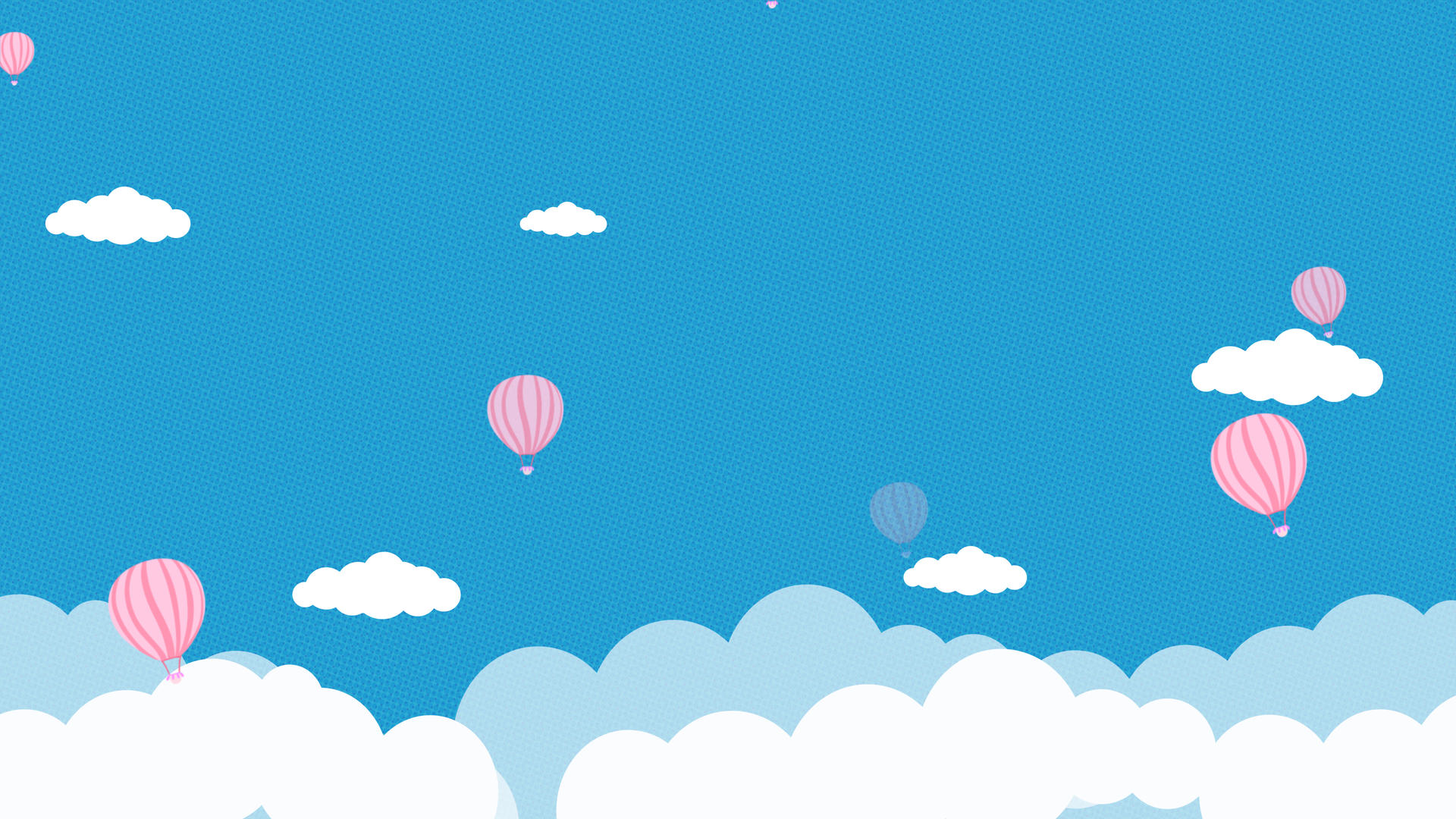 4K儿童卡通蓝色天空云朵可爱视频背景视频的预览图