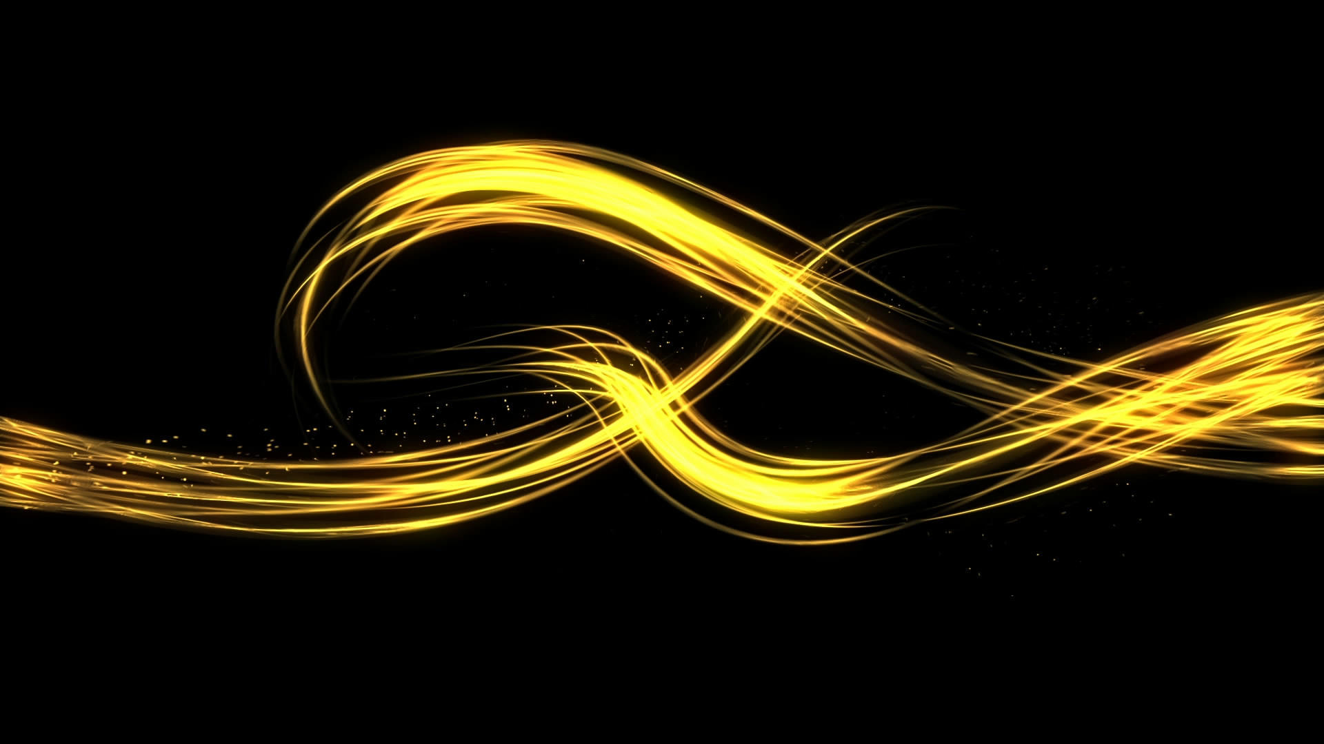 金色光线粒子光带穿梭视频素材视频的预览图