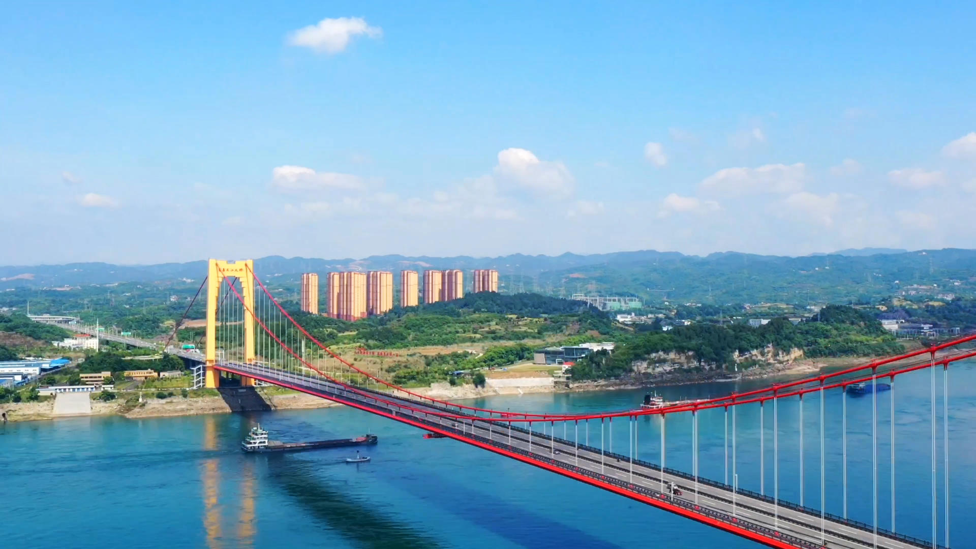 延时长江大桥交通视频的预览图