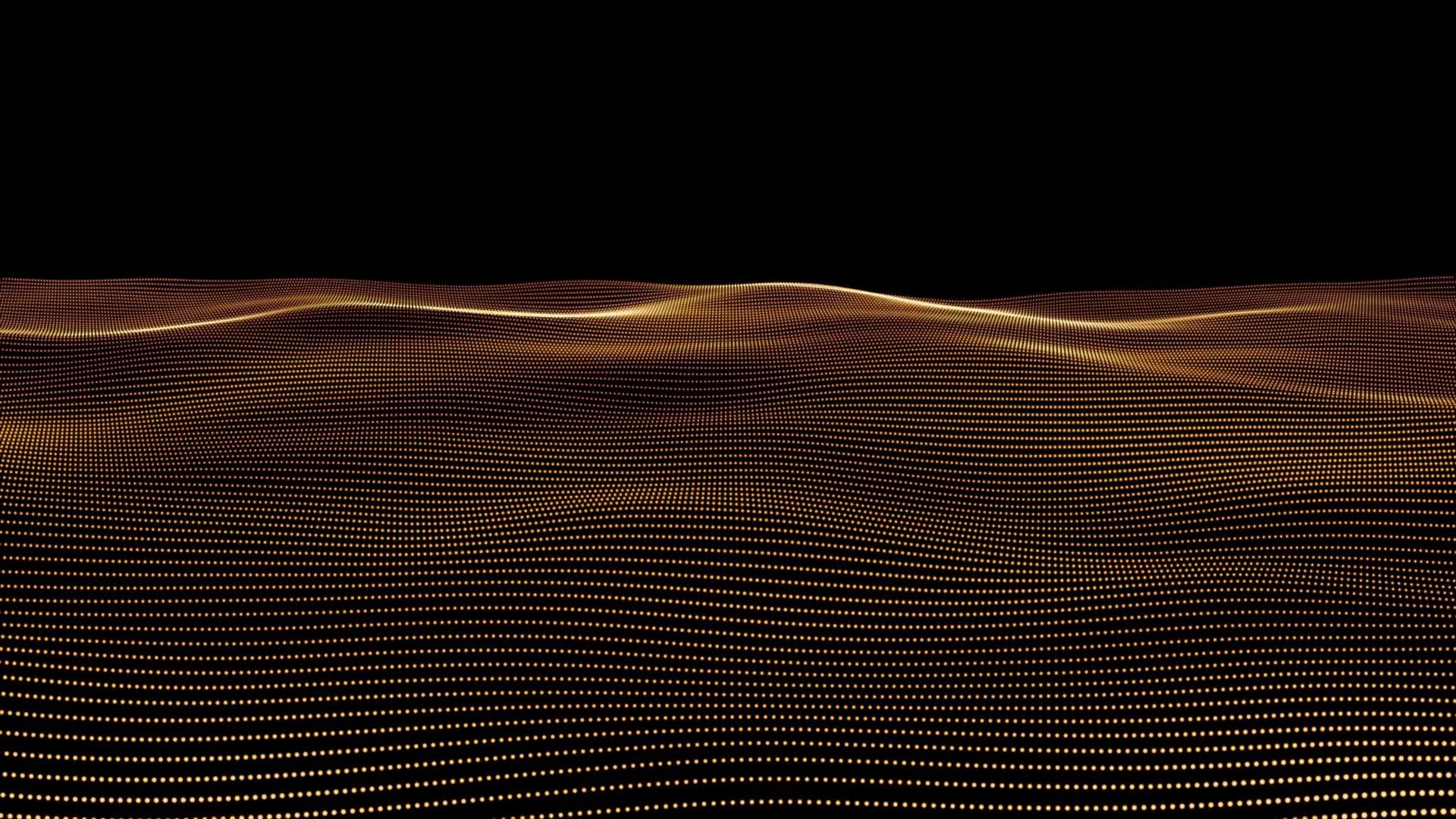 金色粒子浮动素材视频的预览图