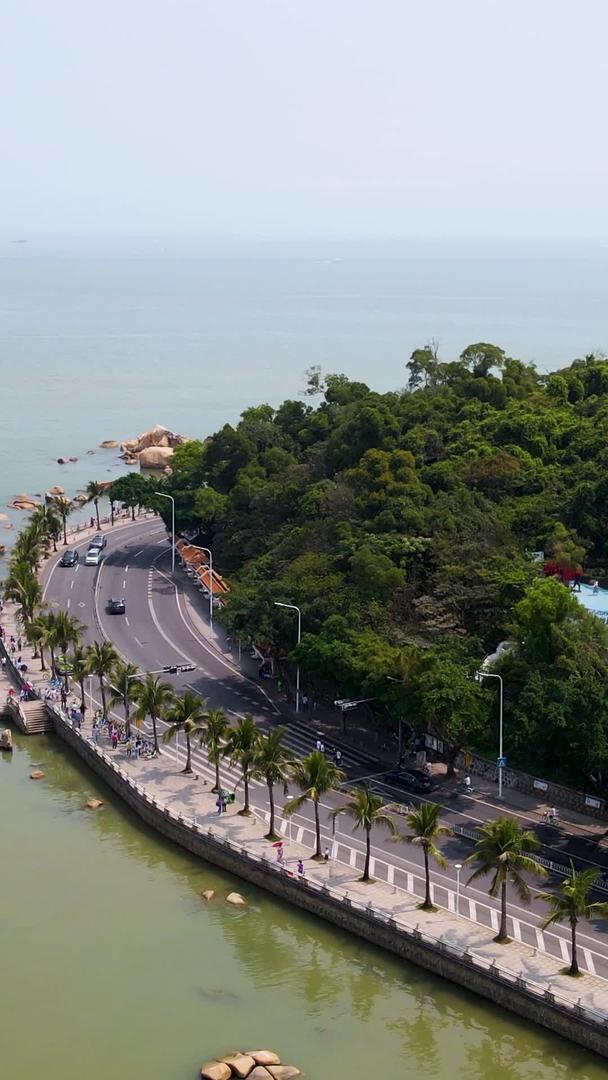 珠海城市地标渔夫夫妇公路视频的预览图