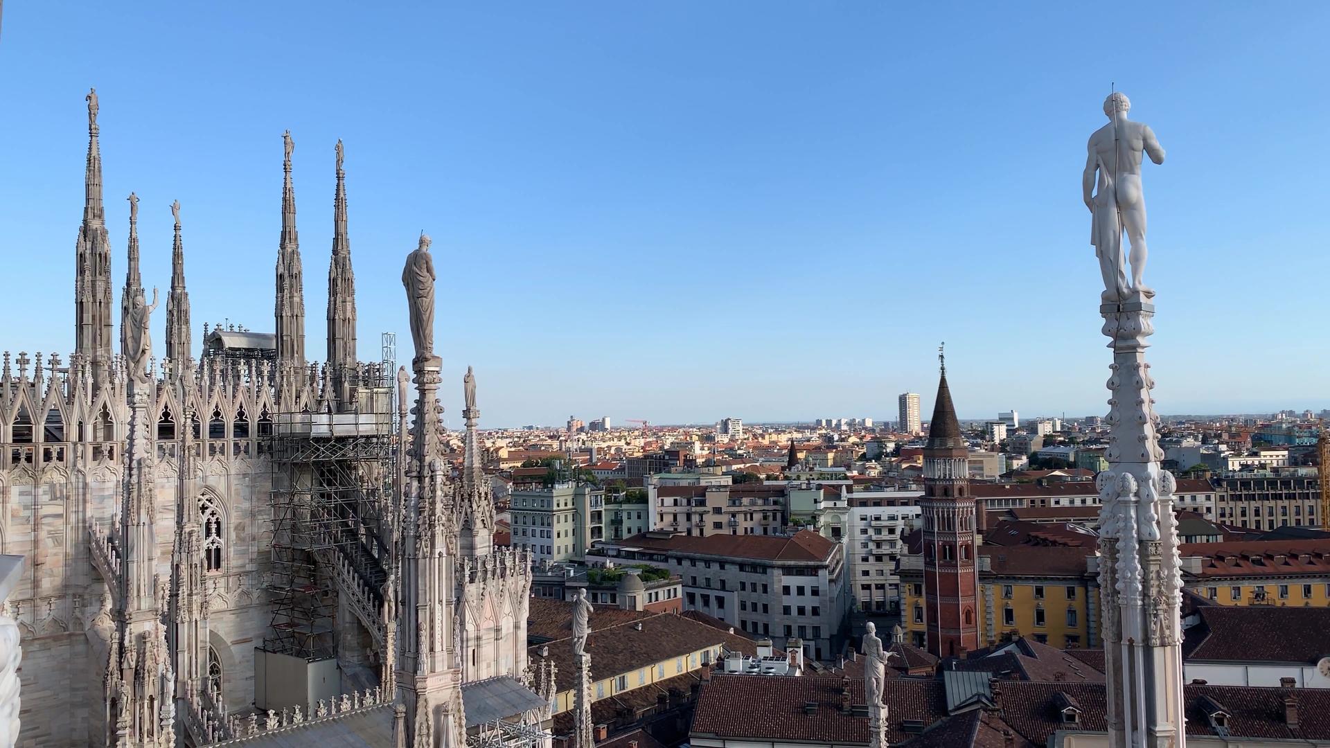 意大利米兰城市建筑风光延时视频合集视频的预览图