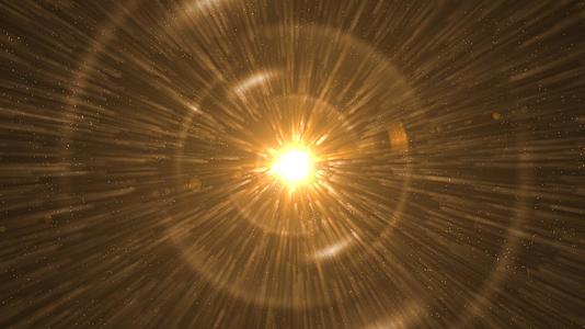 金色光圈粒子背景视频的预览图