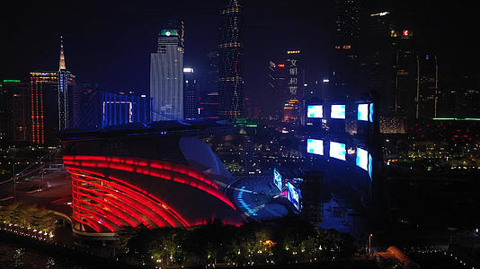 广州夜景大剧院视频的预览图