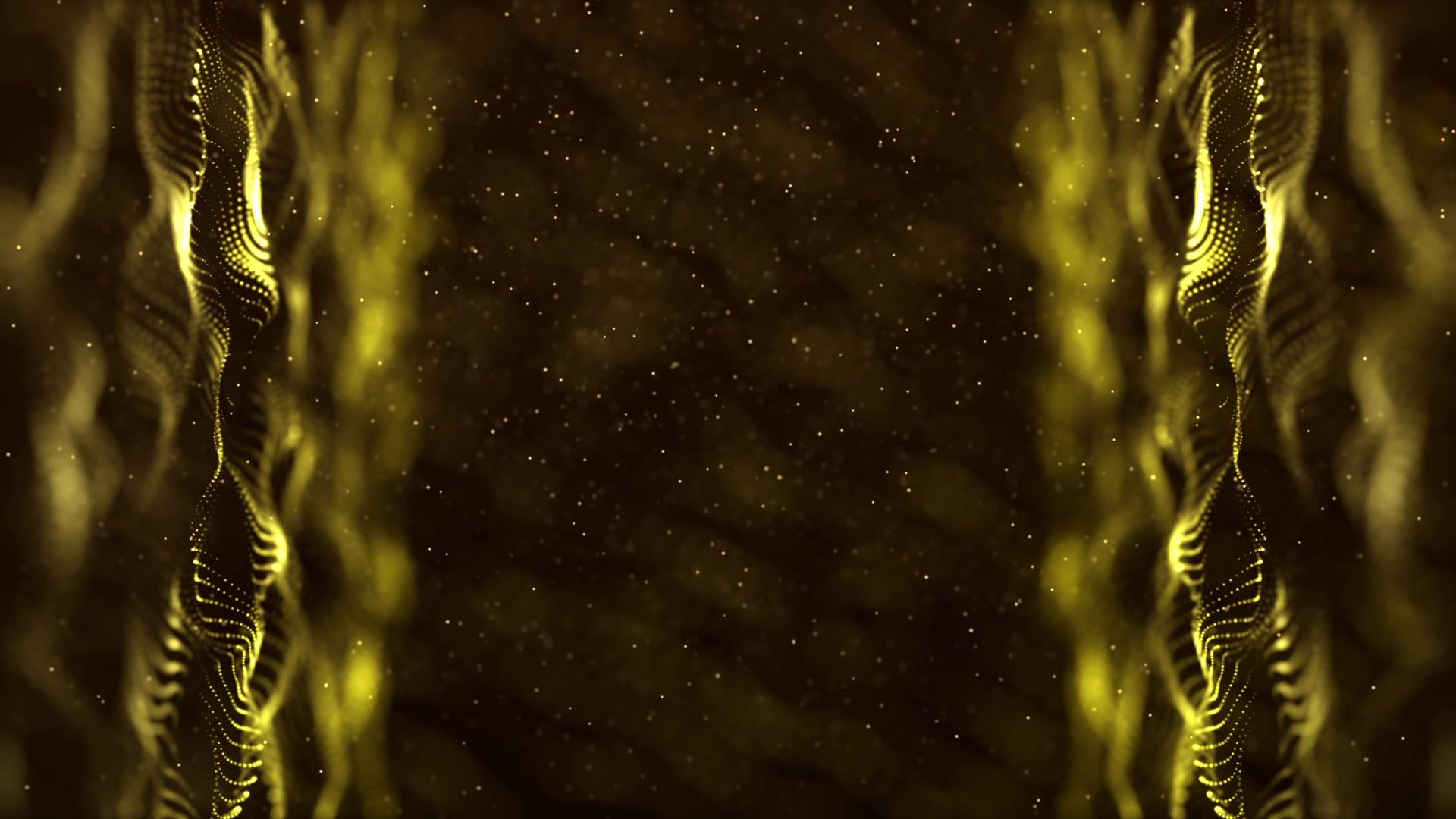 金色粒子抽象背景视频的预览图