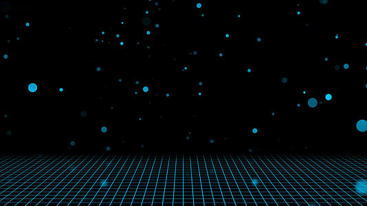 蓝色粒子科技元素带透明度通道视频的预览图