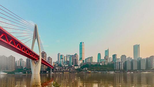 重庆千厮门大桥延时摄影视频的预览图