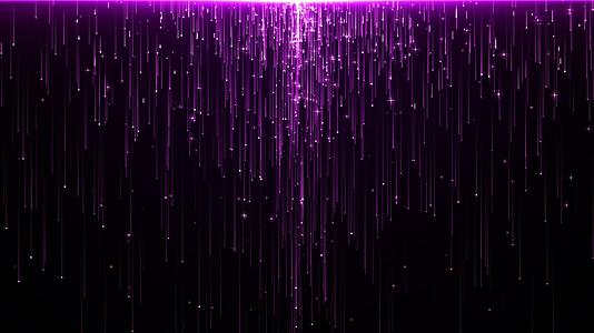 4k紫色粒子下落视频的预览图
