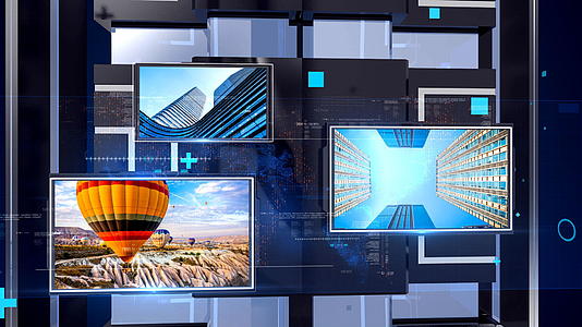 震撼大气科技空间感三维企业开场片头展示AE模板视频的预览图
