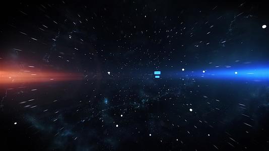 唯美星空粒子背景视频的预览图