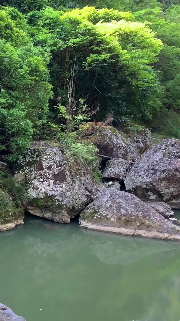 真实拍摄5A景区鸳鸯溪景区小巫峡实拍集合视频的预览图