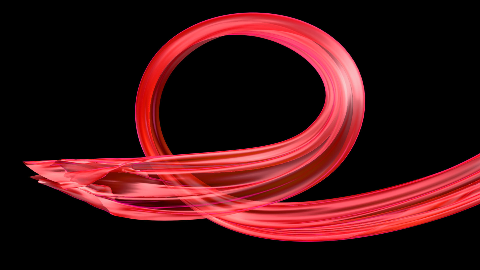 绸缎红丝绸红飘带飞舞视频的预览图