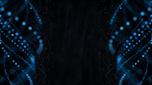 蓝色粒子线条旋转动画背景元素带透明度通道视频的预览图