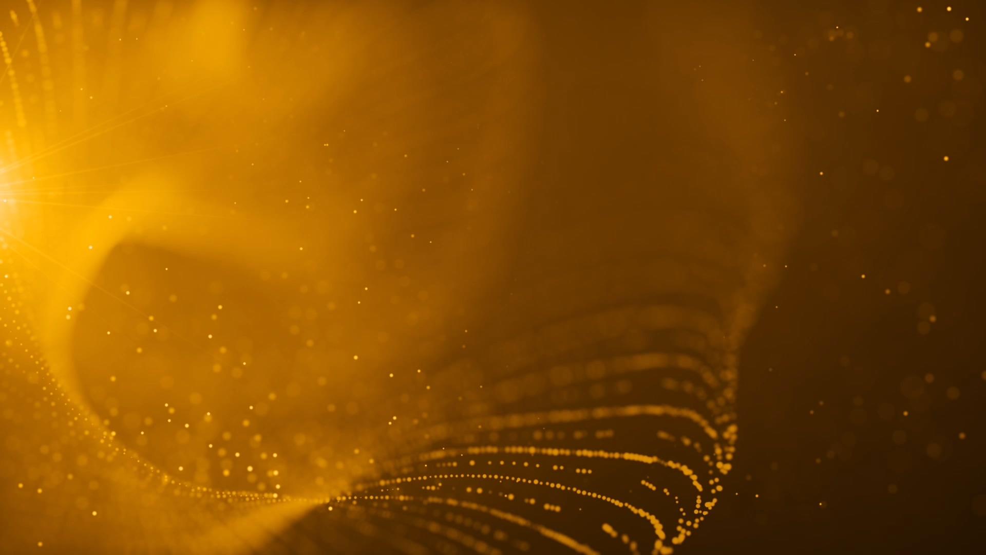 金色抽象粒子背景视频的预览图