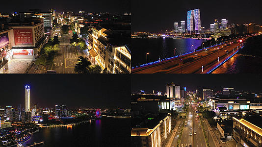 【城市宣传片】4K江苏航拍苏州交通夜景合集视频的预览图
