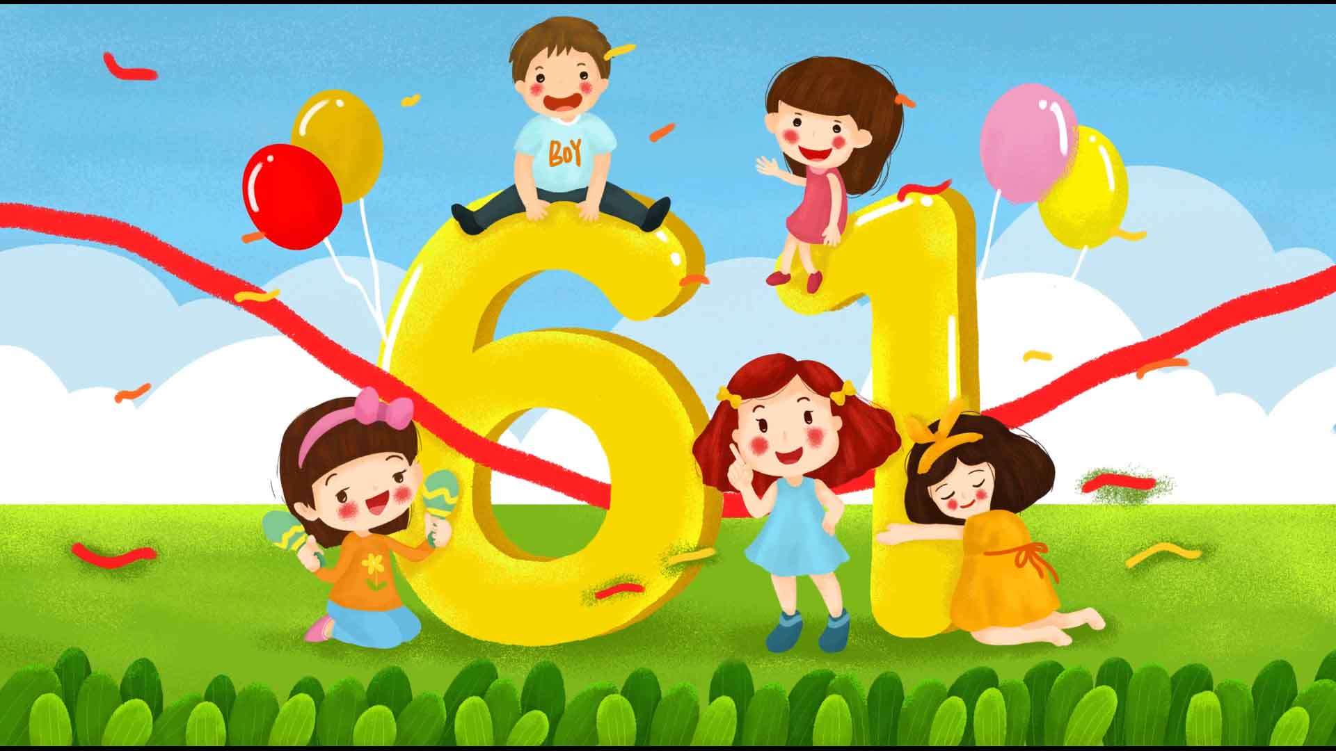 六一儿童节背景视频视频的预览图