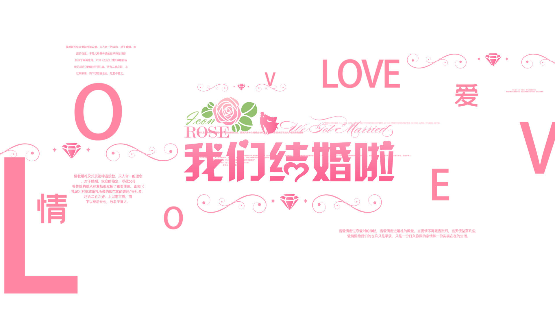 浪漫爱情婚礼图文展示AE模板视频的预览图
