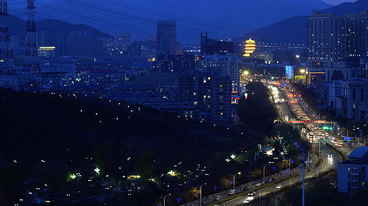 北京门头沟新发展城市延时视频的预览图