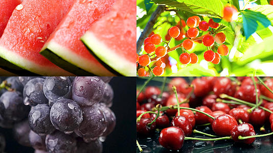 夏季美食水果合集视频的预览图